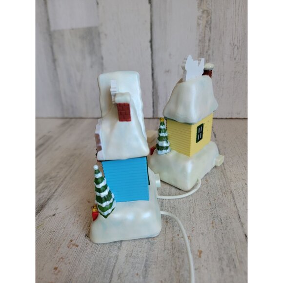 Hallmark Christmas Caroling seasons greetings Joy house xmas set figure - Picture 8 of 8